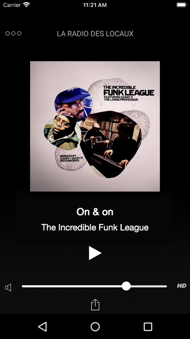 Emulate iPhone app LA RADIO DES LOCAUX using MyAndroid