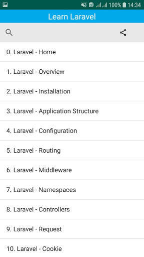 Run android online APK Laravel Tutorial from MyAndroid or emulate Laravel Tutorial using MyAndroid