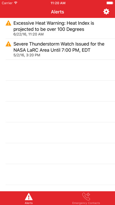 Emulate iPhone app LaRC Alerts using MyAndroid Emulate iPhone app LaRC Alerts using MyAndroid