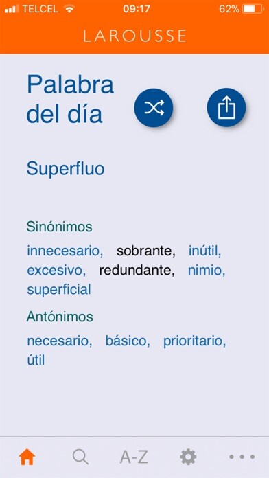 Emulate iPhone app Larousse of Synonyms using MyAndroid Emulate iPhone app Larousse of Synonyms using MyAndroid