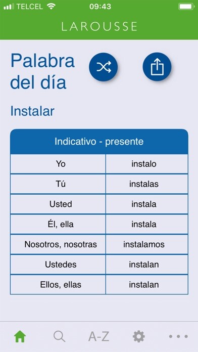 Emulate iPhone app Larousse Verb Conjugation using MyAndroid Emulate iPhone app Larousse Verb Conjugation using MyAndroid
