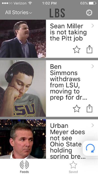 Emulate iPhone app Larry Brown Sports using MyAndroid