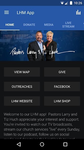 Emulate iPhone app Larry Huch Ministries using MyAndroid Emulate iPhone app Larry Huch Ministries using MyAndroid