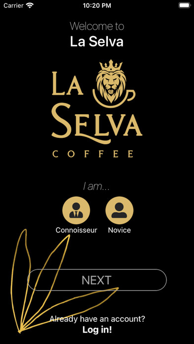 Emulate iPhone app La Selva Coffee using MyAndroid