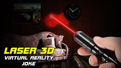 Emulate iPhone app Laser 3D Virtual Reality Joke using MyAndroid