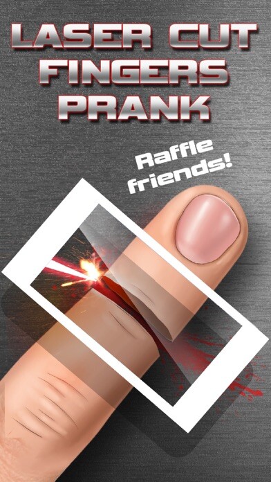 Emulate iPhone app Laser Cut Fingers Prank using MyAndroid