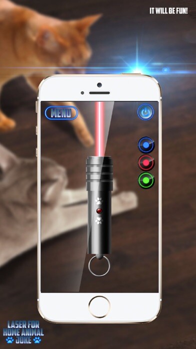 Emulate iPhone app Laser for Home Animal Joke using MyAndroid