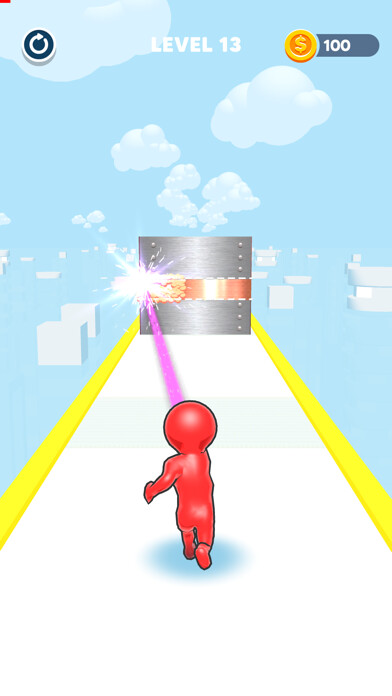 Emulate iPhone app LaserGun Run using MyAndroid