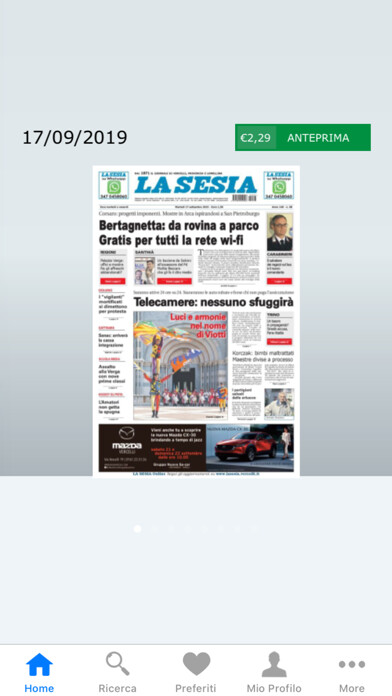 Emulate iPhone app La Sesia using MyAndroid