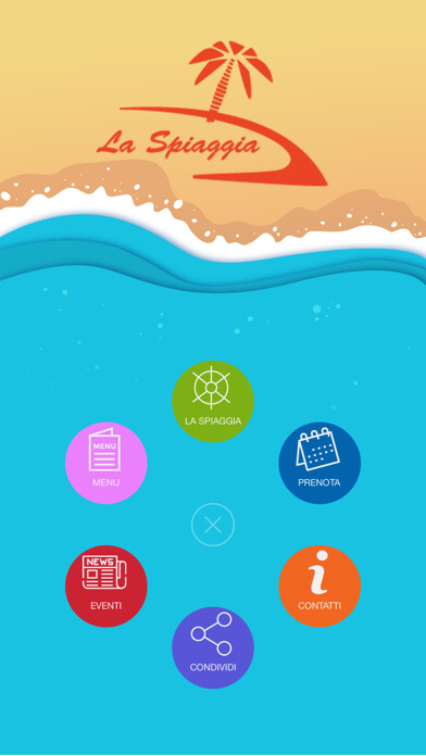 Emulate iPhone app La Spiaggia using MyAndroid