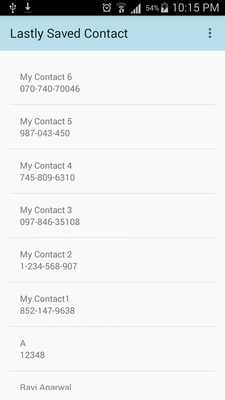 Emulate Android APK Lastly Saved Contacts Emulate Android APK Lastly Saved Contacts
