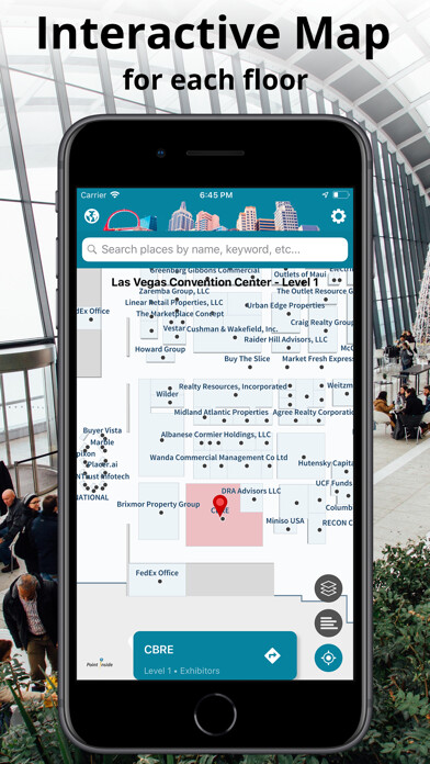 Emulate iPhone app Las Vegas Event Maps using MyAndroid