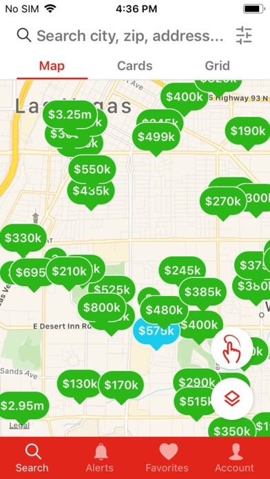 Emulate iPhone app Las Vegas Home Finder using MyAndroid Emulate iPhone app Las Vegas Home Finder using MyAndroid