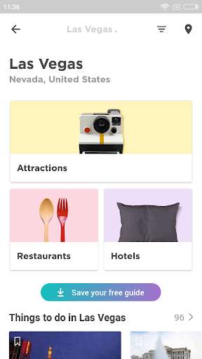 Run android online APK Las Vegas Travel Guide in English with map from MyAndroid or emulate Las Vegas Travel Guide in English with map using MyAndroid