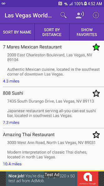 Run android online APK Las Vegas World Restaurants from MyAndroid or emulate Las Vegas World Restaurants using MyAndroid