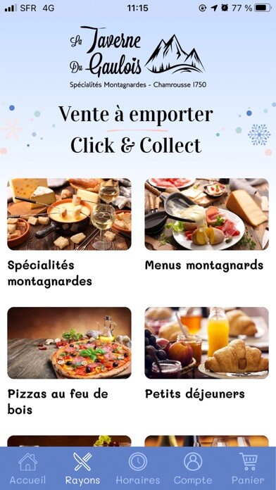 Emulate iPhone app La Taverne du Gaulois using MyAndroid