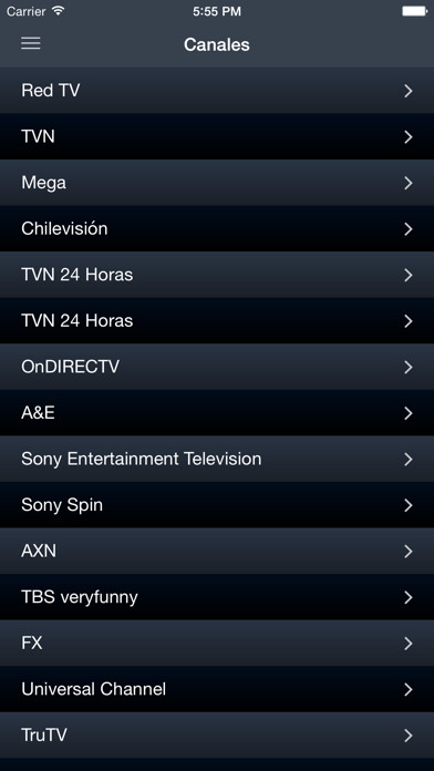 Emulate iPhone app La Tele Chile using MyAndroid