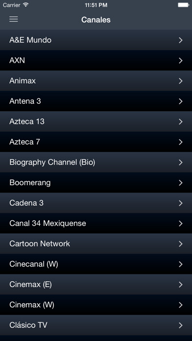 Emulate iPhone app La Tele México using MyAndroid