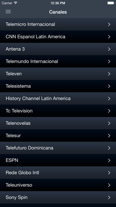 Emulate iPhone app La Tele República Dominicana using MyAndroid