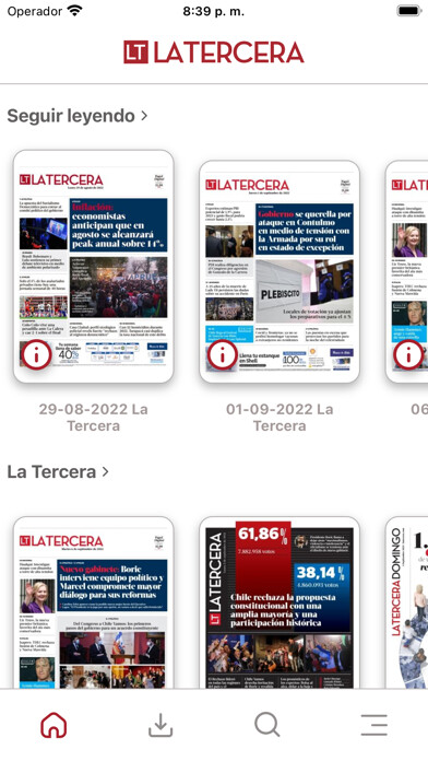 Emulate iPhone app La Tercera Early Access using MyAndroid Emulate iPhone app La Tercera Early Access using MyAndroid