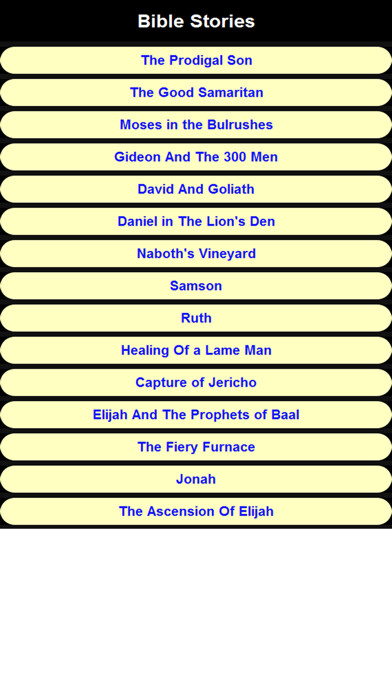 Emulate iPhone app Latest Bible Stories using MyAndroid