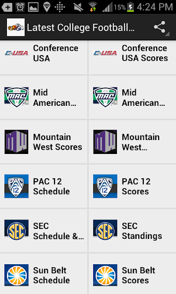 Run android online APK Latest College Football News from MyAndroid or emulate Latest College Football News using MyAndroid