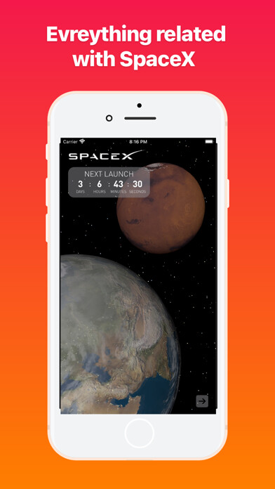 Emulate iPhone app Latest Info for SpaceX using MyAndroid Emulate iPhone app Latest Info for SpaceX using MyAndroid