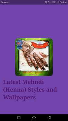 Emulate Android APK Latest Mehendi (Hinna) Styles and Wallpapers