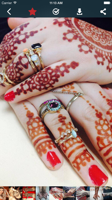 Emulate iPhone app Latest Mehndi Designs 2016 using MyAndroid