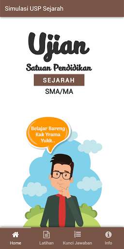 Run android online APK Lathan Soal US/USP Sejarah SMA/MA from MyAndroid or emulate Lathan Soal US/USP Sejarah SMA/MA using MyAndroid