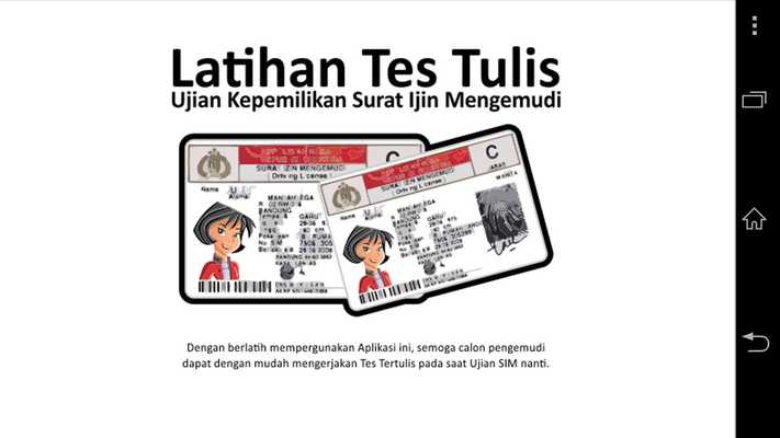 Emulate Android APK Latihan Bikin SIM