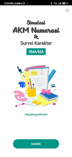 Run android online APK Latihan Soal AKM Numerasi & Survei Karakter SMA from MyAndroid or emulate Latihan Soal AKM Numerasi & Survei Karakter SMA using MyAndroid