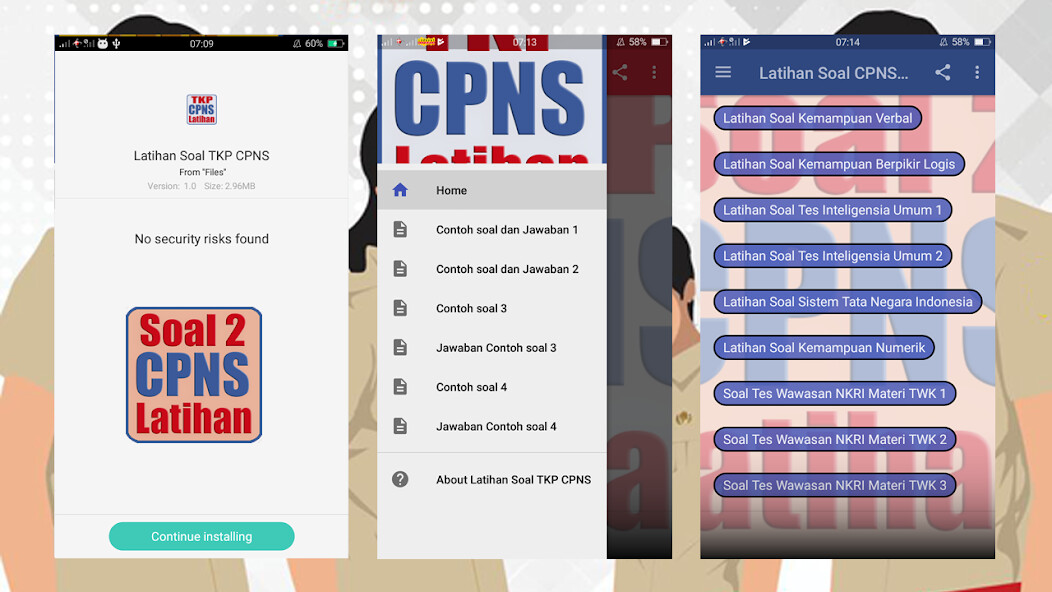 Run android online APK Latihan Soal CPNS 2019 from MyAndroid or emulate Latihan Soal CPNS 2019 using MyAndroid