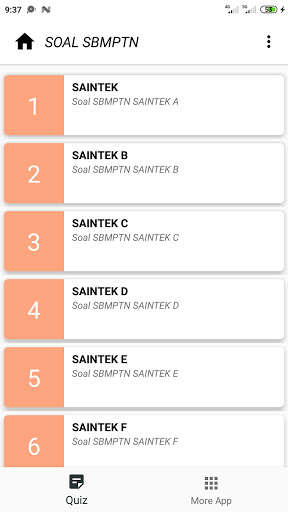 Run android online APK Latihan Soal SBMTPN 2021 SAINTEK,SOSHUM,& TKA from MyAndroid or emulate Latihan Soal SBMTPN 2021 SAINTEK,SOSHUM,& TKA using MyAndroid