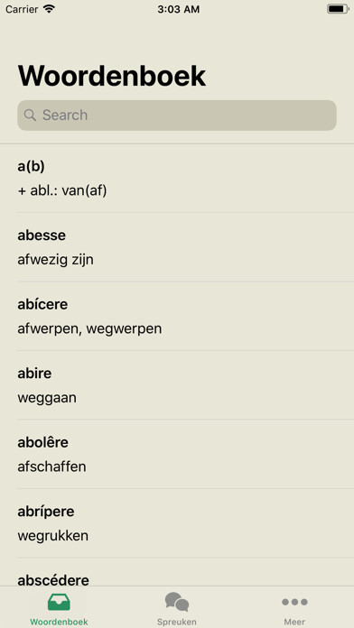 Emulate iPhone app Latijn+ using MyAndroid Emulate iPhone app Latijn+ using MyAndroid