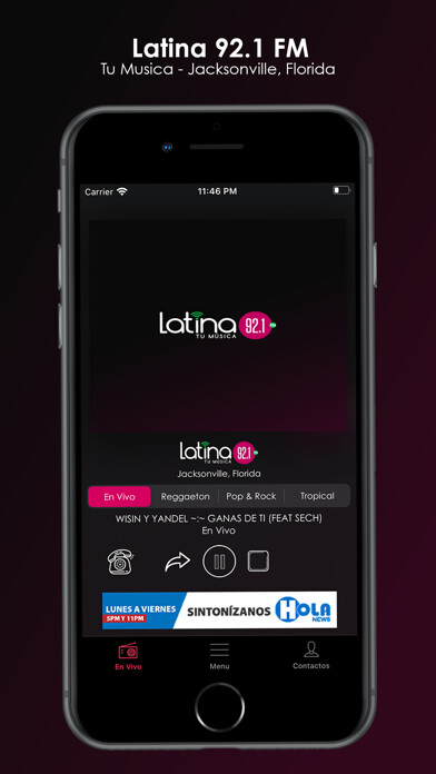 Emulate iPhone app latina 92.1 FM using MyAndroid Emulate iPhone app latina 92.1 FM using MyAndroid