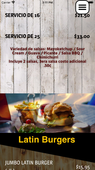 Emulate iPhone app Latin Burger PR using MyAndroid Emulate iPhone app Latin Burger PR using MyAndroid
