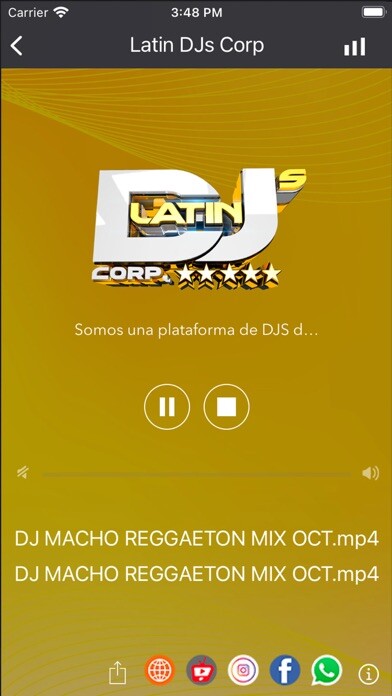 Emulate iPhone app Latin DJs Corp. using MyAndroid Emulate iPhone app Latin DJs Corp. using MyAndroid