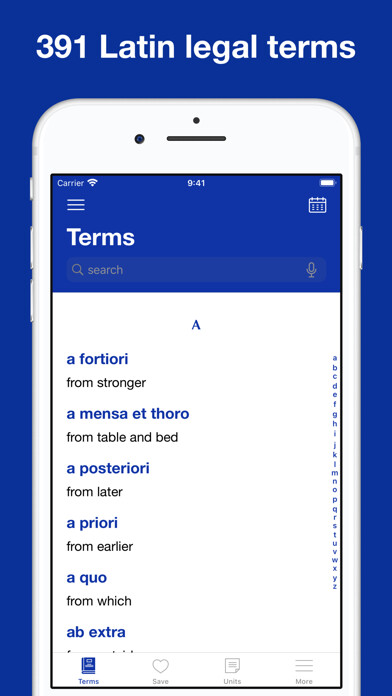 Emulate iPhone app Latin Legal Terms using MyAndroid Emulate iPhone app Latin Legal Terms using MyAndroid