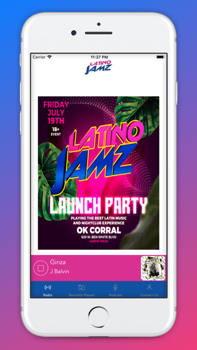 Emulate iPhone app LatinoJamz using MyAndroid