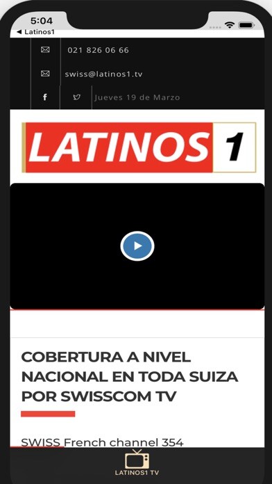 Emulate iPhone app Latinos1 using MyAndroid