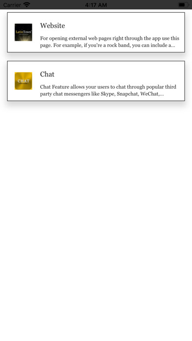 Emulate iPhone app LatinTown+ using MyAndroid