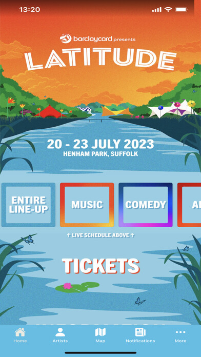 Emulate iPhone app Latitude Festival using MyAndroid Emulate iPhone app Latitude Festival using MyAndroid