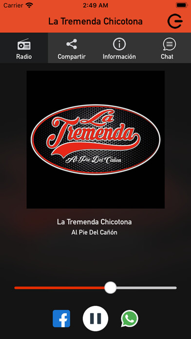 Emulate iPhone app La Tremenda Chicotona using MyAndroid