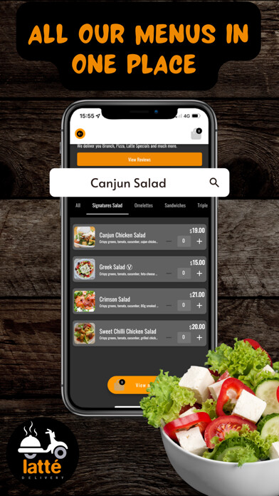 Emulate iPhone app Latte Delivery using MyAndroid