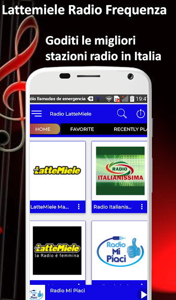 Run android online APK Lattemiele Radio Frequenza IT from MyAndroid or emulate Lattemiele Radio Frequenza IT using MyAndroid