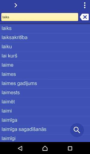 Emulate Android APK Latvian Malay dictionary
