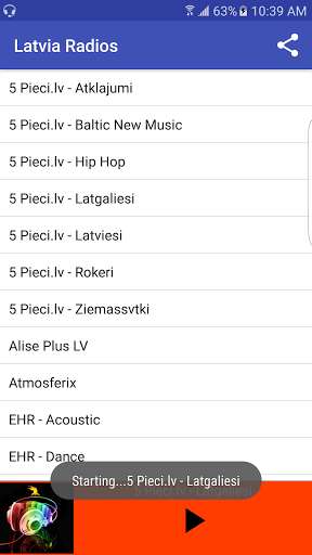 Emulate Android APK Latvia Radios