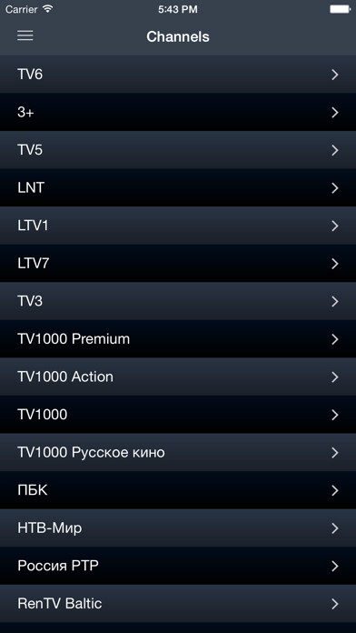 Emulate iPhone app Latvija TV Guide using MyAndroid Emulate iPhone app Latvija TV Guide using MyAndroid