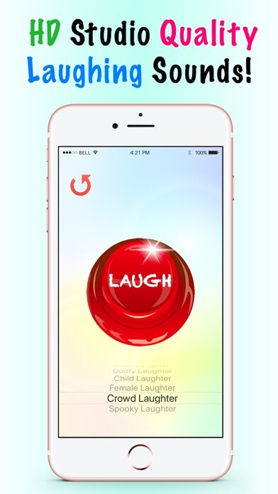 Emulate iPhone app Laugh Button HD - Funny Sounds using MyAndroid Emulate iPhone app Laugh Button HD - Funny Sounds using MyAndroid